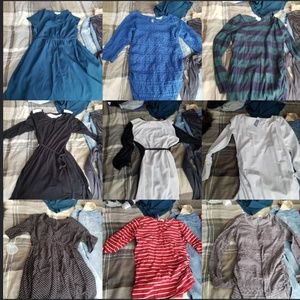 Long sleeve maternity shirts lot